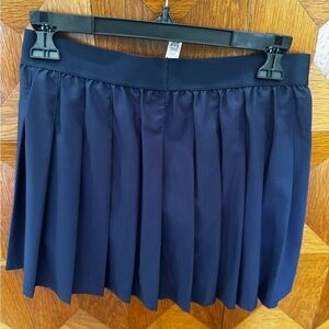 Alo Yoga Navy Pleated Women's Tennis Skirt